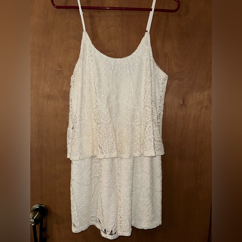 Off-White Lace Romper